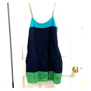 Blue and Green Dress